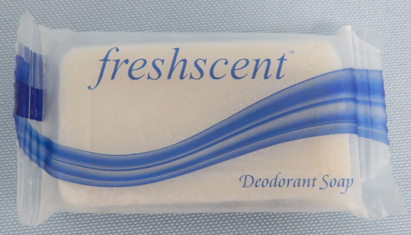 Freshscent small bar soap in clear wrap